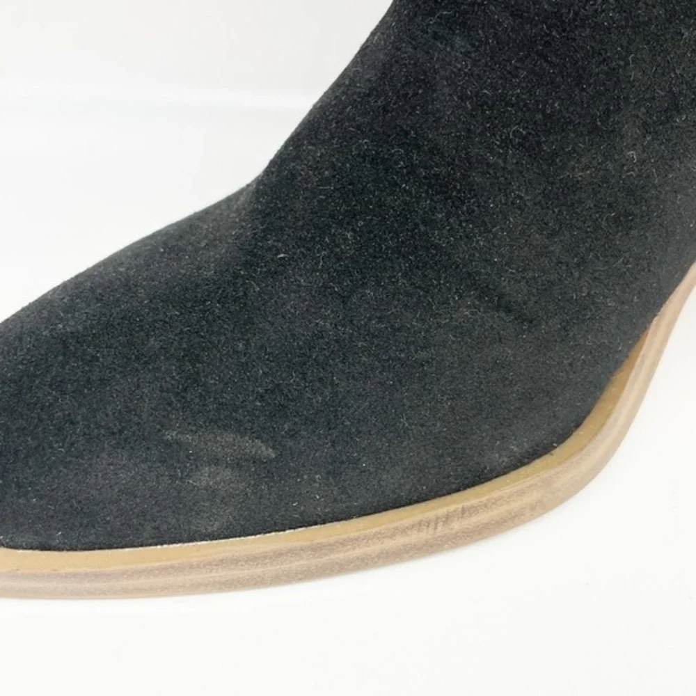BP. Women's Hensley Lea Black Suede Block Heel Over the‎ Knee Boots Size 7.5 M
